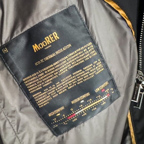 Moorer Black Nylon Dawn Filled Quiet Luxury Jacket M/40" Chest - Picture 7 of 7